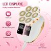 Electric Razors for Women,7D Gifts for Women,Cordless Electric Shaver with Detachable Head Wet/Dry Facial Hair Remover for Legs Painless Water Resistant (Gold) view 3