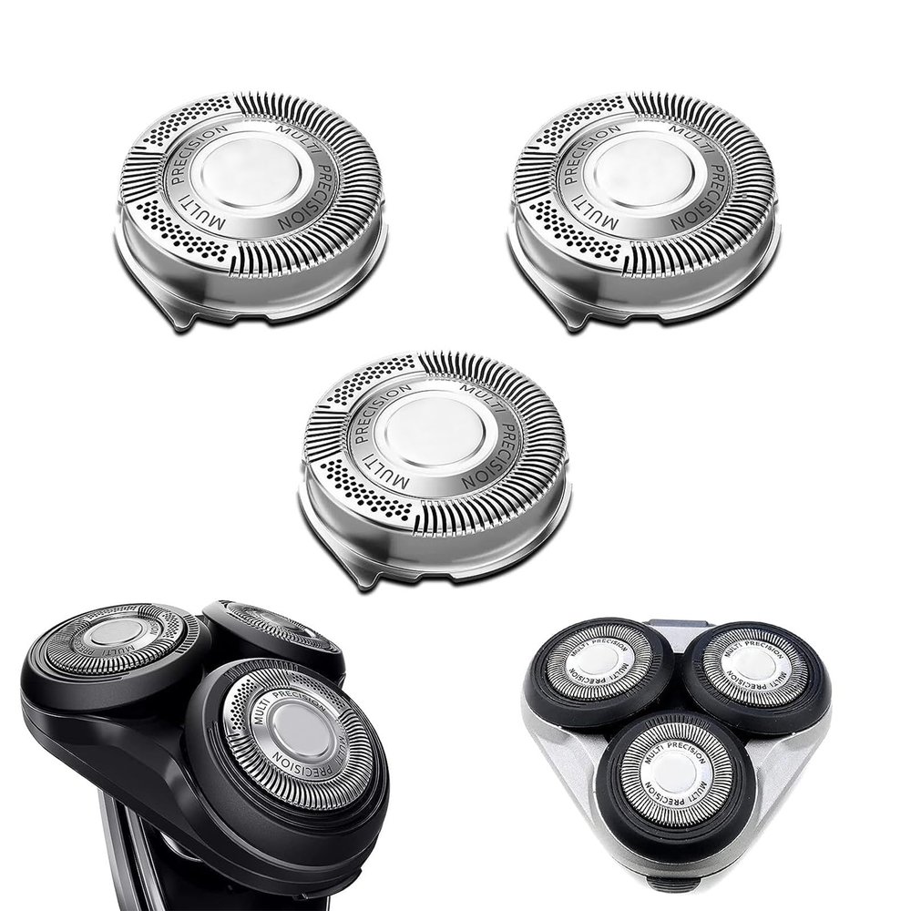 SH50 Compatible Replacement Head for Norelco Series 5000 Shavers | High Compatibility with Philips S5000/S6000/S5100/S5500 Models | 1-Pack (3 pcs)