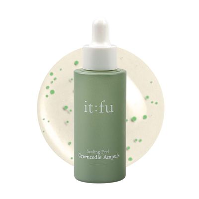 ITFU Scaling Peel Greeneedle Ampoule | K-Beauty, Spicule Ampoule, Pore & Dark Spot Care, Removes Skin Pigmentation & Exfoliates Dark Skin Spot, Contains Madecassoside 1.01 fl. oz / 30ml