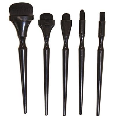 AFPSDLFJDLS 5 pieces of black makeup brush set full set of powder eye shadow brush beauty tools