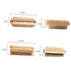 HOLIDYOYO 3PCS Wooden Pig Bristle Cleaning Brush Set Dual-Sided Hand and Nail Brush for Deep Cleaning for Personal Care and Household Use view 2