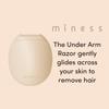Kai Beauty Miness Under Arm Razor, Gentle Beauty Groomer for Hair Removal, Ideal for Sensitive Skin, Japanese Steel Removes Underarm Hair view 3