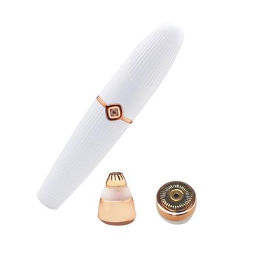 LIFKOME 1pc Electric for Women Rechargeable Eyebrow Trimming Cutter Portable Hair Removal Tool for Face Chin and Armpit White Electric Depilator Simple