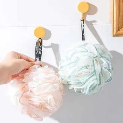 2pcs Bath loofah Sponge, exfoliating Body Scrub, Lace Design Bath loofah, Made of Environmentally Friendly Natural Egyptian loofah Cotton with Soft Sponge Balls