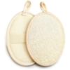 2pcs Bath loofah Sponge, exfoliating Body Scrub, Lace Design Bath loofah, Made of Environmentally Friendly Natural Egyptian loofah Cotton with Soft Sponge Balls view 2