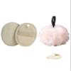 2pcs Bath loofah Sponge, exfoliating Body Scrub, Lace Design Bath loofah, Made of Environmentally Friendly Natural Egyptian loofah Cotton with Soft Sponge Balls view 3