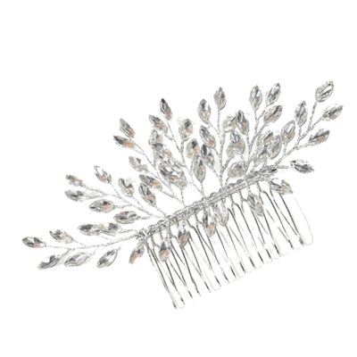 Baluue Crystal Rhinestone Bridesmaid Hair Comb Elegant Side Comb Hair Accessory for Women for Weddings Evening Parties and Special Occasions