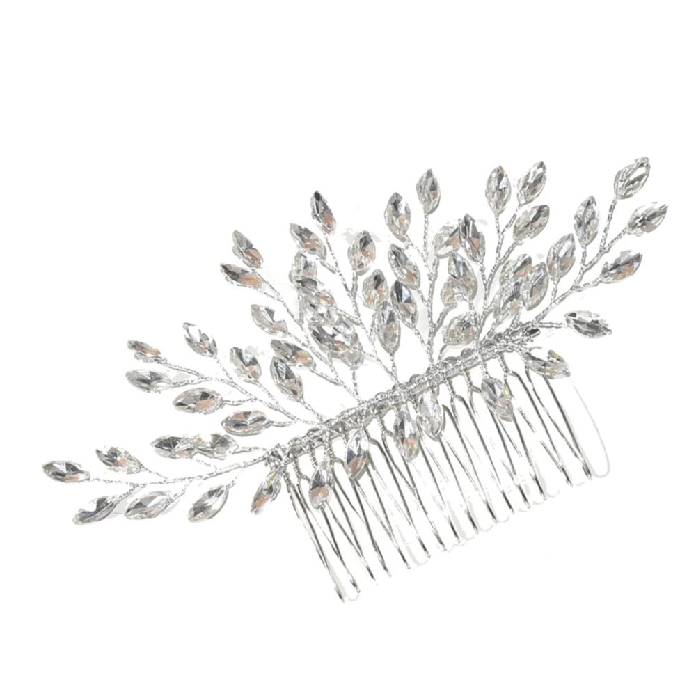 Baluue Crystal Rhinestone Bridesmaid Hair Comb Elegant Side Comb Hair Accessory for Women for Weddings Evening Parties and Special Occasions