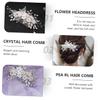 Baluue 1pc Elegant Hair Comb Crystal Flower Design Beautiful Headdress Accessory for Weddings Parties Special Occasions Attractive Hair Decor view 4