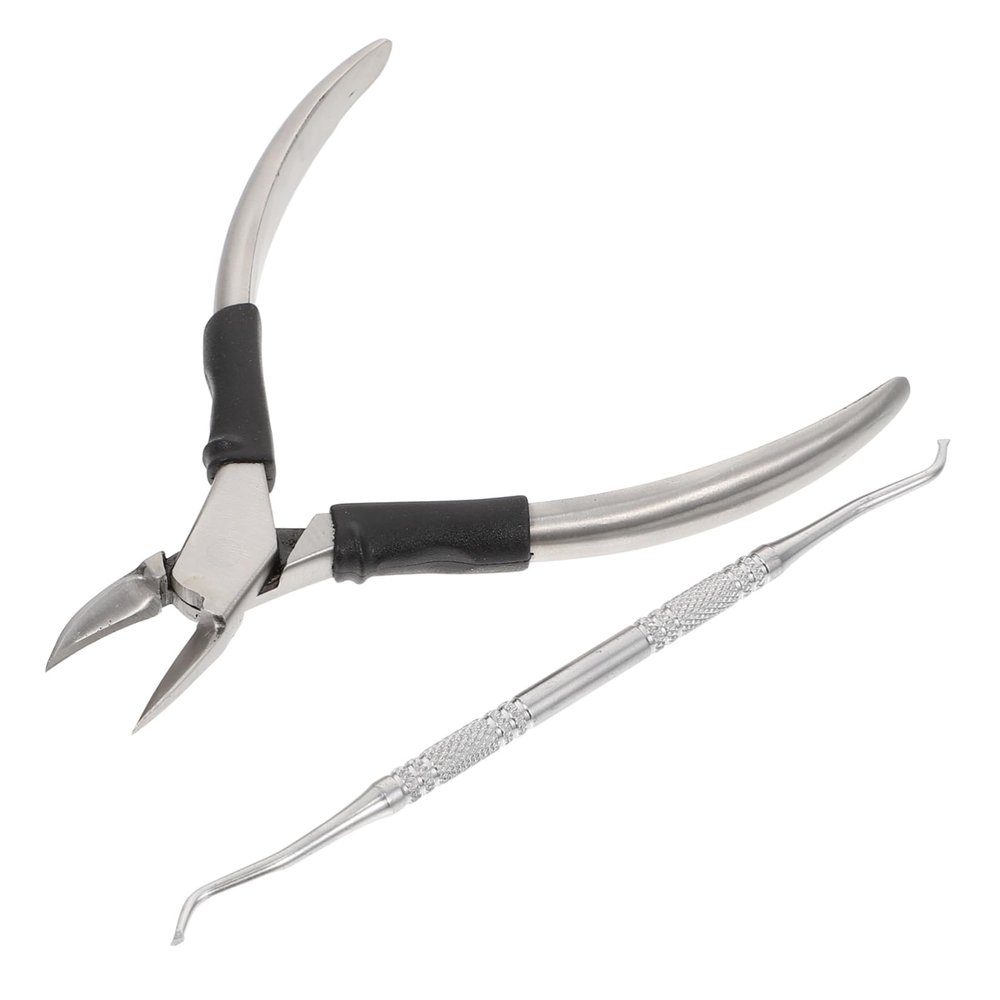 BAZEITFLOW 1set Portable Toenail Nipper Ergonomic Cuticle Trimmers for Personal Care Professional Nail Art Supply for Manicure Pedicure for Spa Salon Use