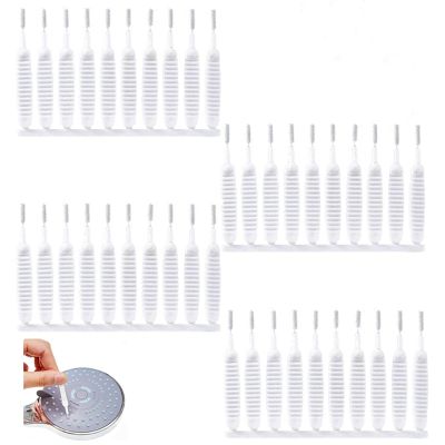 Gap Hole Anti-Clogging Cleaning Brush, 2025 Upgrade Shower Head Brush Shower Head Cleaning Brush Shower Head Cleaner Tool Multifunctional Shower Head Cleaning Brushes for Household Bathroom (40Pack)