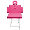 Foldable Massage Table 4 Zones Aluminum Pink 23,1KG view 3