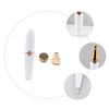 Mikinona 1pc Electric Body Hair Removal Trimmer for Women USB Rechargeable Hair Removing Device White Compact and Design for Easy Carrying view 3