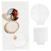 LIFKOME 2pcs Makeup Palette Set Acrylic Art Makeup Mixing Plates Curved Handle Caddy for Travel view 4