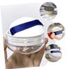 BATHVEVE Portable Loose Powder Box Abs Flocking Plastic Makeup Powder Case Travel Container Empty Puff Holder Random Color view 4