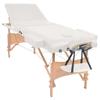 3-Zone Folding Massage Table 3.9" Thick White 21,2KG view 2