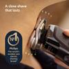 Philips Norelco Shaver i9000, Wet & Dry Electric Shaver, Ink Black, SenseIQ Technology, Triple Lift & Cut System, 360 Rotating Dual SteelPrecision Precision Blades, Nose Trimmer, Model X9000/90 view 2