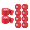 ooloveminso Barber Neck Strip 10 Rolls, Barber Accessories Barbershop Salon Supplies, Disposable Stretchy Neck Strip Hair Edge Paper for Haircuting Styling 1000 Strips (Red) view 1