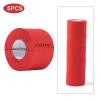 ooloveminso Barber Neck Strip 10 Rolls, Barber Accessories Barbershop Salon Supplies, Disposable Stretchy Neck Strip Hair Edge Paper for Haircuting Styling 1000 Strips (Red) view 2