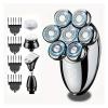 Electric Razor for Men 6-in-1 Rotary Rechargeable Bald Head Shaver Portable Face Beard Trimmer Waterproof,Gifts for Father's Day(Standard Set) view 2