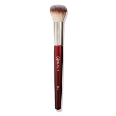 BK BEAUTY 106 ROUND FOUNDATION BRUSH Dense Dome Shape for Liquid & Cream Foundation, Seamless Streak-Free Application, Multi-Use Face Makeup Tool