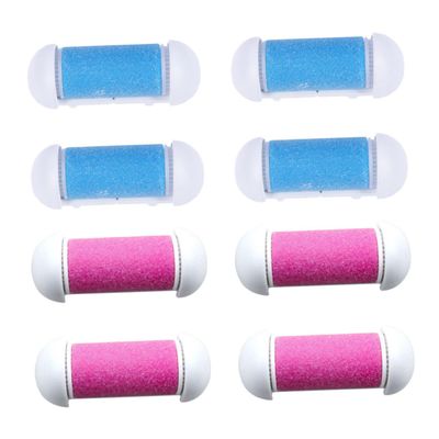 ASAKKURA 8pcs Foot File Replacement Heads Electronic Foot File Rollers Pedicure Accessories for Natural Skin