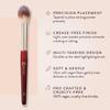 BK BEAUTY 108 PRECISION POWDER MAKEUP BRUSH  Pro-Designed Tapered Brush for Precise Under-Eye Setting, Crease-Free Finish, and Subtle Highlighting view 2