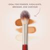 BK BEAUTY 108 PRECISION POWDER MAKEUP BRUSH  Pro-Designed Tapered Brush for Precise Under-Eye Setting, Crease-Free Finish, and Subtle Highlighting view 3