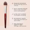 BK BEAUTY 110 LARGE CONCEALER BRUSH  Dense Tapered Under-Eye Concealer Brush for Quick Blending, Full Coverage Finish, No Product Absorption view 2