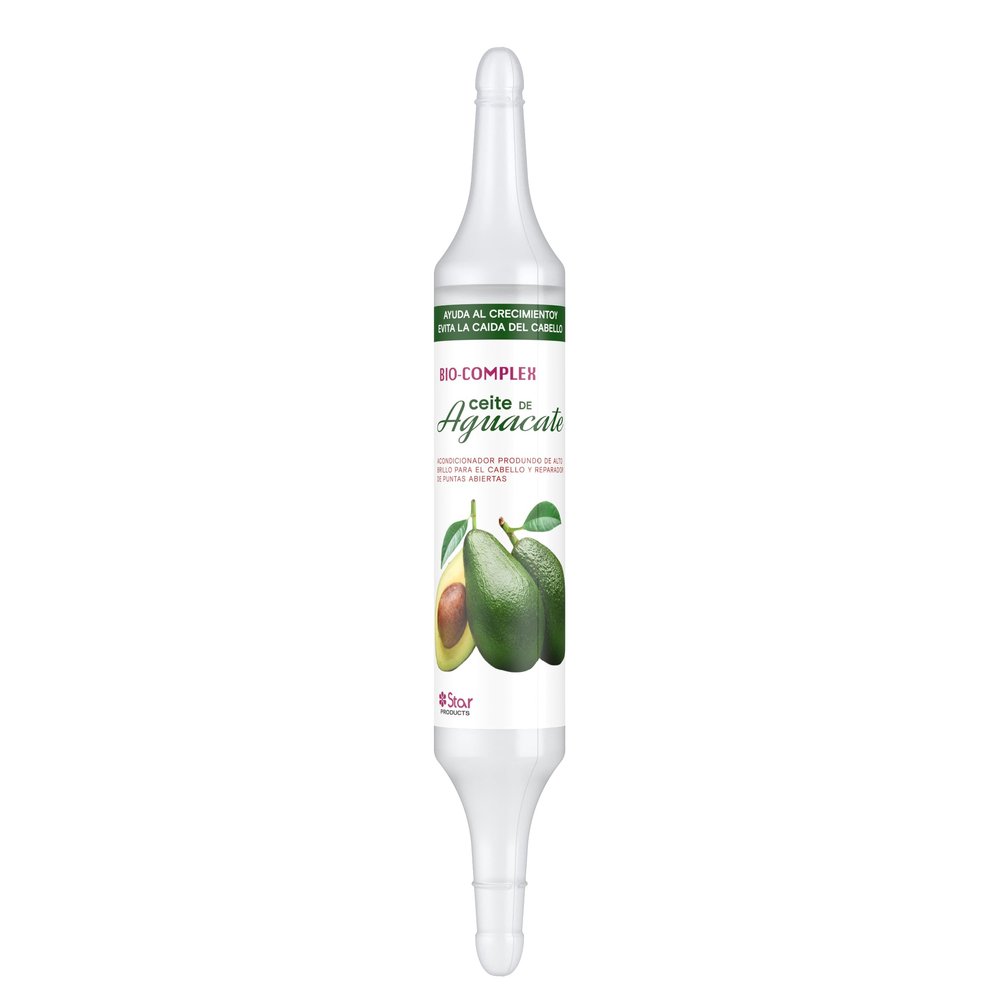 Bio Complex Avocado Oil Ampoules 1 Pack 0.61 oz Each, Deep Nourishing Hair Treatment for Hydration, Repair, and Strengthening