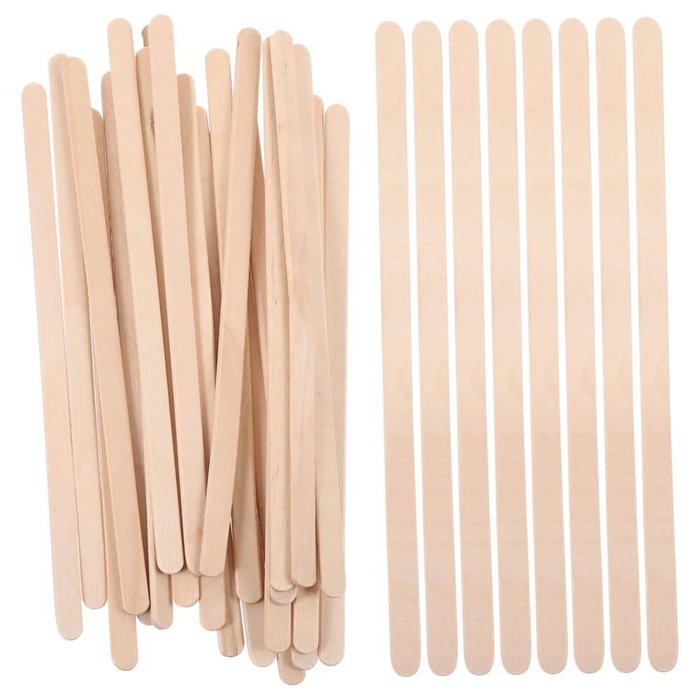 HAPINARY 100pcs Wooden Wax Sticks Hair Removal Tool Facial Hair Remover for Women Waxing Sticks Applicator Safe Comfortable Design