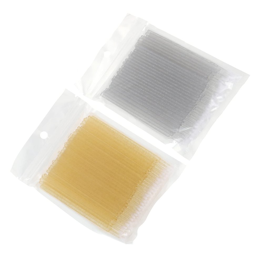 LOORGVEL 200pcs Disposable Cotton Swabs for Eyelash Grafting Makeup Application Gentle Skin Easy to Use Clean Rods for Salons and Personal Use