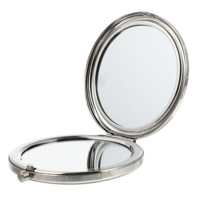 TOVINANNA Foldable Double-Sided Makeup Mirror Portable Mini Round Design for Women for Travel Camping and Daily Use Chic and Lightweight Compact Mirror Elegant Look