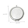 TOVINANNA Foldable Double-Sided Makeup Mirror Portable Mini Round Design for Women for Travel Camping and Daily Use Chic and Lightweight Compact Mirror Elegant Look view 4