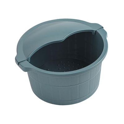 FOMIYES Household Foot Basin with Cover Thickened Pedicure Bucket for Comfortable Soaking Durable Wear-resistant Foot Bath for Home and Spa Use