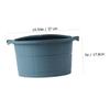 FOMIYES Household Foot Basin with Cover Thickened Pedicure Bucket for Comfortable Soaking Durable Wear-resistant Foot Bath for Home and Spa Use view 2
