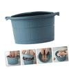 FOMIYES Household Foot Basin with Cover Thickened Pedicure Bucket for Comfortable Soaking Durable Wear-resistant Foot Bath for Home and Spa Use view 3