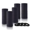 100PCS Hair Ties for Women Girls(Black+Light Blonde) view 2