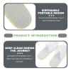 VICASKY 1set Disposable Toiletries Kit Personal Cleaning Essentials for Hotels Guesthouses and Travel Package Comb Slippers Toothbrush Shower Cap view 4