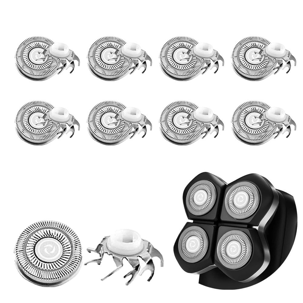8 PCS Head Replacement Shaver Blades Compatible with Free Bird Flex Series Pro Electric Head Shaver