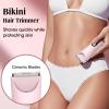 Zesuti Bikini Trimmer for Women,Cordless Pubic Hair Trimmer,IPX7 Waterproof & LED Display Ladies Electric Razors Body Hair Trimmers for Underarm Leg Arm,Gifts Pink view 2