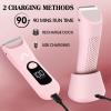 Zesuti Bikini Trimmer for Women,Cordless Pubic Hair Trimmer,IPX7 Waterproof & LED Display Ladies Electric Razors Body Hair Trimmers for Underarm Leg Arm,Gifts Pink view 4