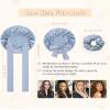 100% Mulberry Silk Bonnet for Women Hair Bonnet for Sleeping with Hair Scrunchy Elastic Tie Band Night Cap(Blue) view 2