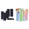 100 Pcs Thick Seamless Hair Ties, Ponytail Holders Hair Accessories No Damage for Thick Hair ((Black+Candy Colors) view 1