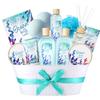 12Pcs Ocean Spa Gift Baskets for Women  Luxurious Bath & Body Set with Bubble Bath, Lotion, Spa Gifts Sets for Mothers Day, Mothers Day Presents for Her view 1