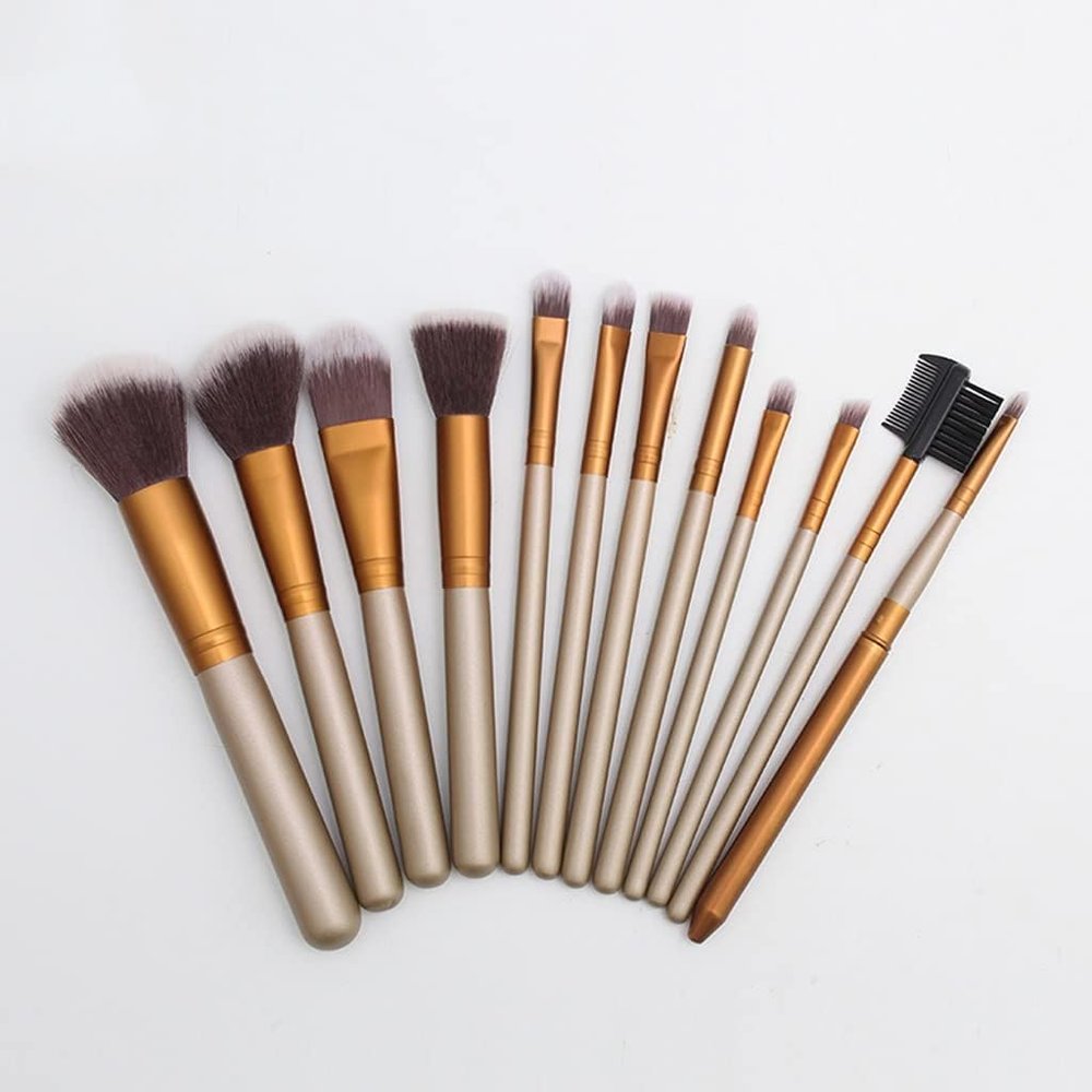 Professional Synthetic Hair Makeup Brush Set with Brush Storage Tool Make Up Brush Tools Kit