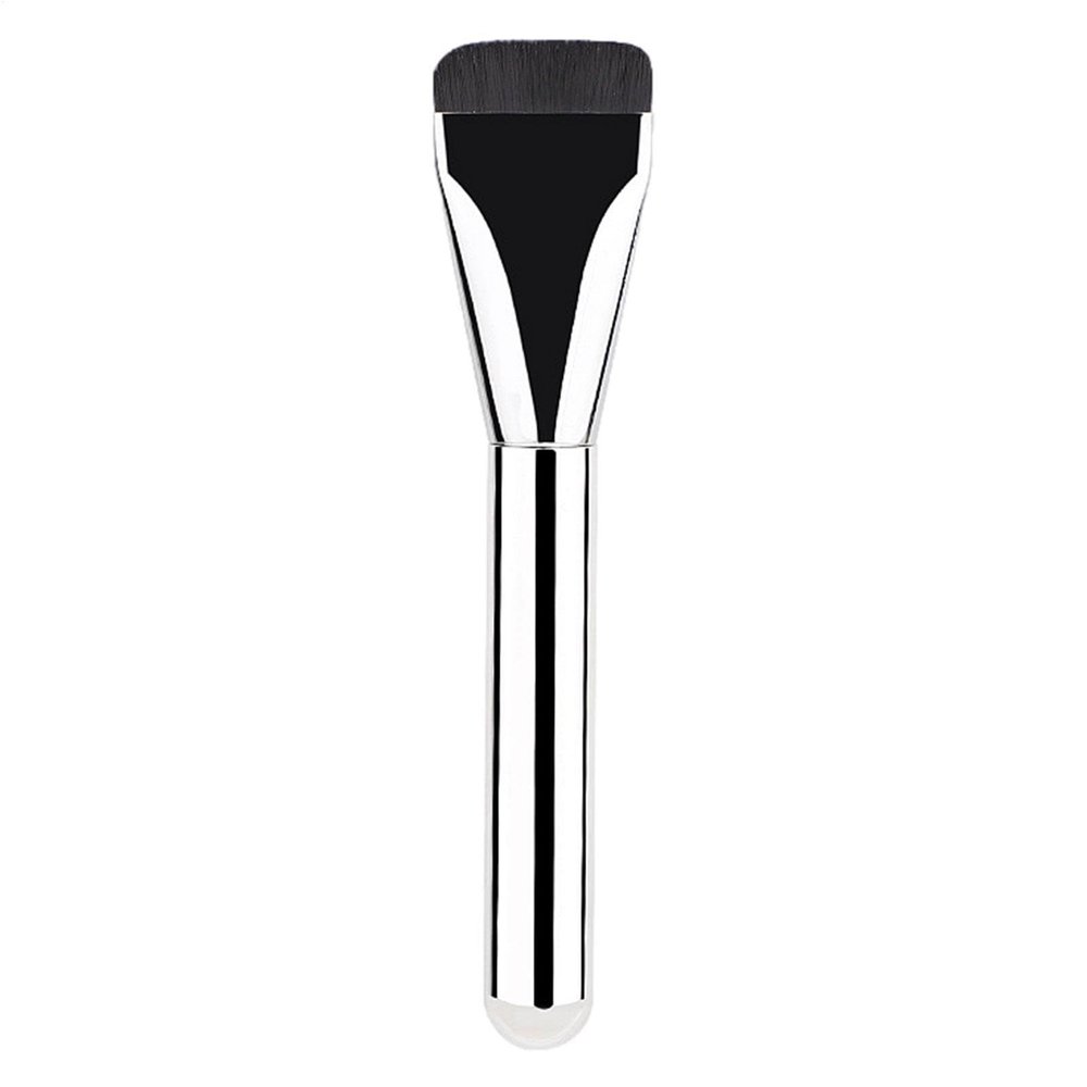 1Pcs Flat Foundation Brush For Liquid Makeup Ultra Thin Foundation Brushes Face Mask Makeup Spatula Facial For Blending, Cream, Super Flat Top Thin Traceless Foundation Makeup Tool