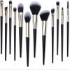 12pcs Makeup Brush Full Set Makeup Tool Set Black Gold Portable Soft Hair Makeup Brush view 1