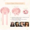 100% Mulberry Silk Bonnet for Women Hair Bonnet for Sleeping with Hair Scrunchy Elastic Tie Band Night Cap(Pink) view 2