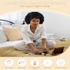 100% Mulberry Silk Bonnet for Women Hair Bonnet for Sleeping with Hair Scrunchy Elastic Tie Band Night Cap(Black) view 3